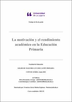 La Motivación Y El Rendimiento Académico En La Educación Primaria